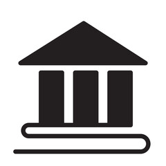 Bank outline icon