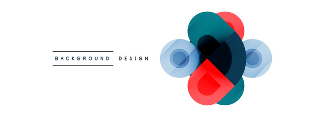 Circular Symphony A Captivating Vector Geometric Abstract Background, Embracing a Harmonious Composition of Intriguing Circles and Captivating Round Shapes, Evoking a Mesmerizing Visual Symphony