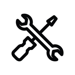 Maintenance repair tools vector icon