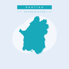 Obraz premium Vector illustration vector of Paktika map Afghanistan