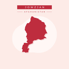 Vector illustration vector of Jowzjan map Afghanistan