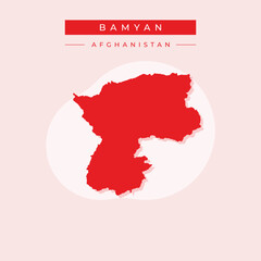 Vector illustration vector of Bamyan map Afghanistan