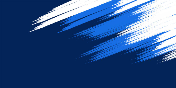 Minimal Abstract Blue Frame Sport Grunge Design On Dark Background