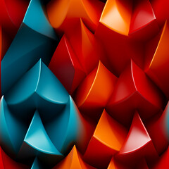 Beautiful multicolored background made of colorful multifaceted shapes with sharp edges