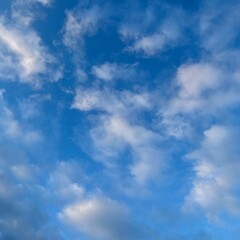 blue sky with clouds