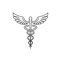 caduceus icon vector