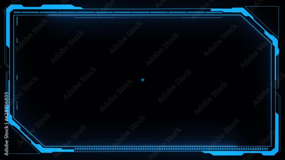 Aufkleber hud display screen frames, info boxes and ui interface of future technology, modern user interface e