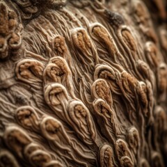 Closeup of a Unique Exotic Texture