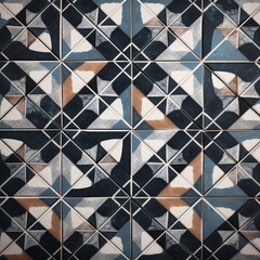 Closeup of a Unique Pattern Tile Area