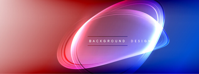 Vector abstract background - liquid transparent bubble shapes on fluid gradient with shadows and light effects