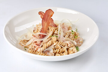 pasta with parmesan and bacon