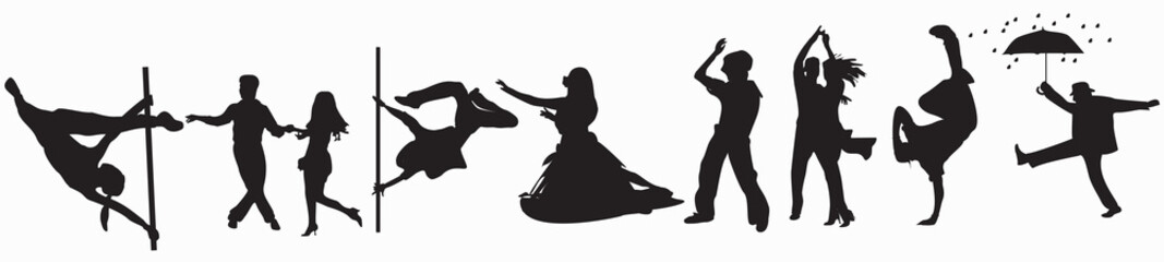 dancing  set illustration