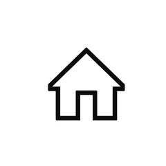 Home icon vector. House, real estate icon symbol
