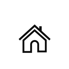 Home icon vector. House, real estate icon symbol
