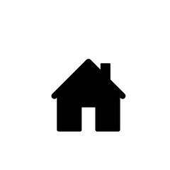 Home icon vector. House, real estate icon symbol
