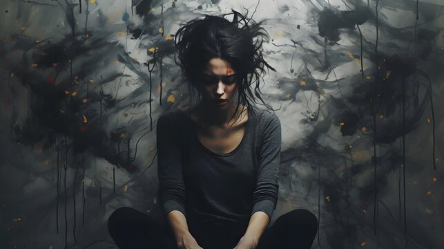 person in the darkness