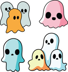 Halloween ghost holiday evil doodle