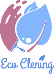 Eco cleaning service for home tidiness vector