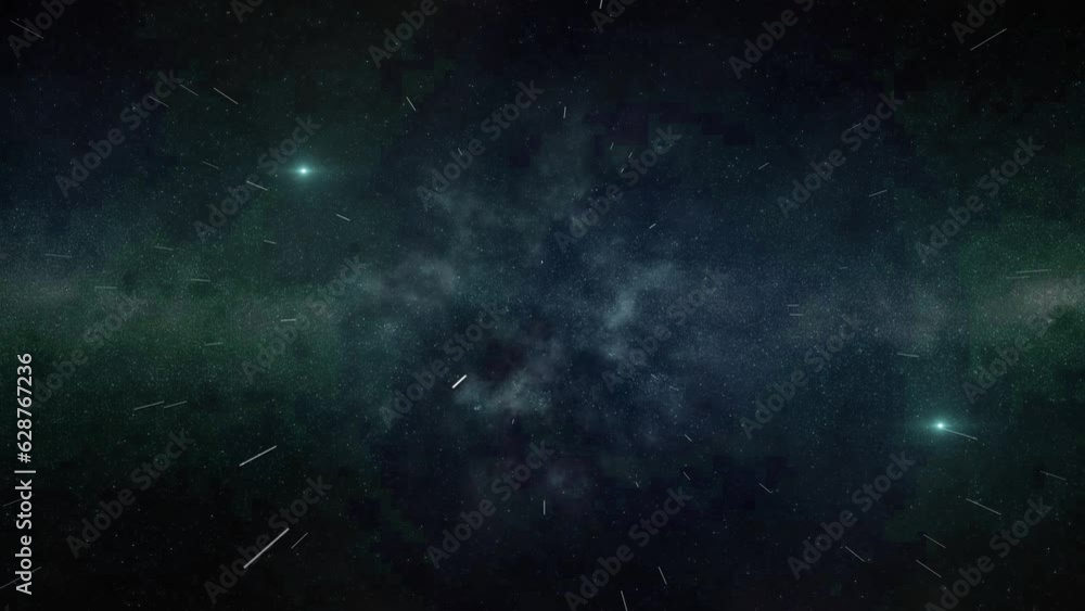 Canvas Prints 4k 3d flying inside epic storm of galaxy clouds and nebula clouds in outer space, background space a