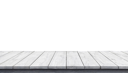 empty wooden table on floor for product display scene background