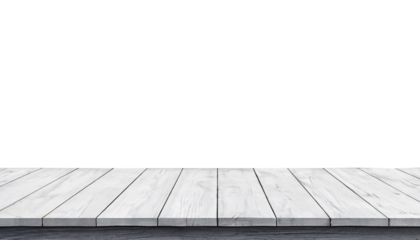 empty wooden table on floor for product display scene background