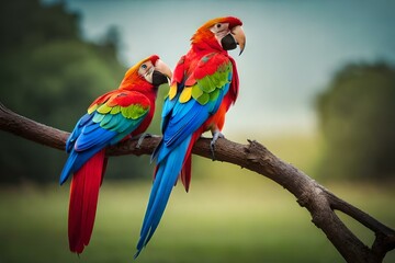 Plakat blue and yellow macaw
