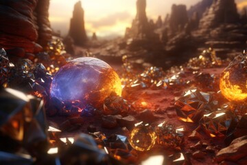 Dark Magic Realism 3D Render Background