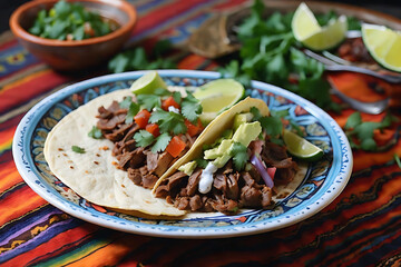 An Mexican Main Course Tacos de Lengua
