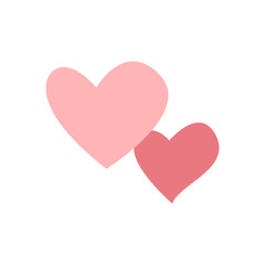 Fototapeta premium double heart element