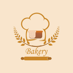 box bread chef illustration vector, can be used for dsigen logo sticker emblem label
