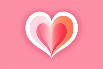 Diverse and Unique Minimalistic Sleek and Defined Heart Design Graphic