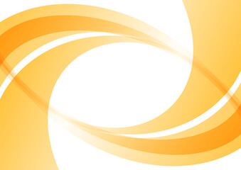 回転するオレンジの曲線、抽象的な背景