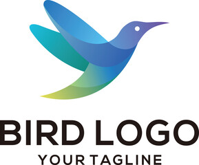 modern iconic bird logo