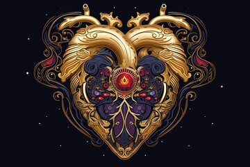 Diverse and Unique Minimalistic Sleek and Defined Heart Design Graphic