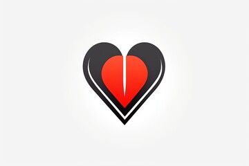 Diverse and Unique Minimalistic Sleek and Defined Heart Design Graphic