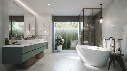 Fototapeta na wymiar bathroom interior bath home house sink design