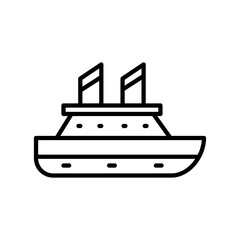 Obraz premium Cruises boat icon