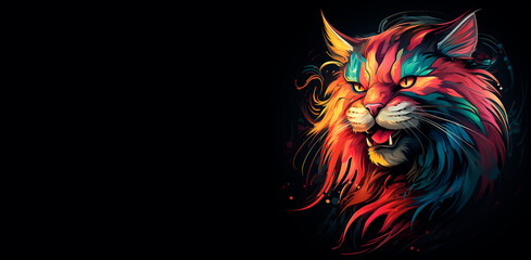 Fondo epico de tigre furioso