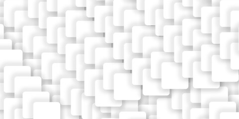 Abstract gray gradient rhombus background. White 3D Vector Square Blocks Technology Light Abstract Background. Conceptual Science Technologic Rectangular Structure Wallpaper.