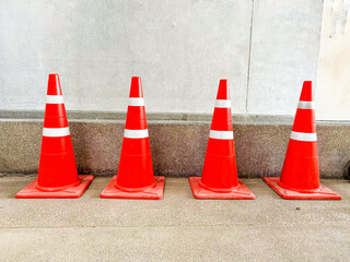 Traffic cone, rubber cone.