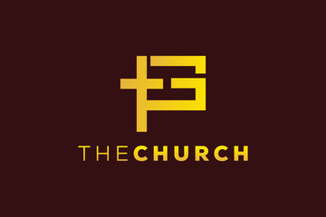 Fototapeta premium Trendy and Professional letter G church sign Christian and peaceful vector logo