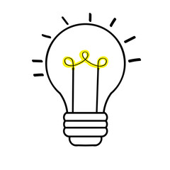 bulb light idea isolated icon vector illustration design  vector illustration design