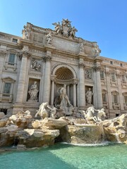 Fototapeta na wymiar Trevi fountain city Rome Italy