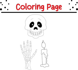 happy Halloween coloring book for children.