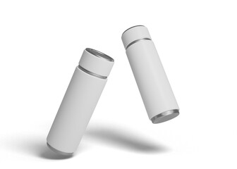 Thermos stainless steel mockup