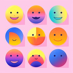 Happy Expression Minimalistic Graphic Design