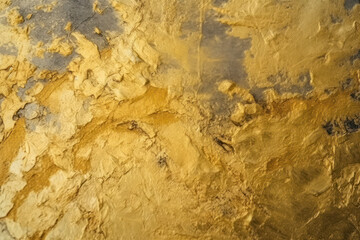 Golden background, gold leafing, created with Generative AI technology