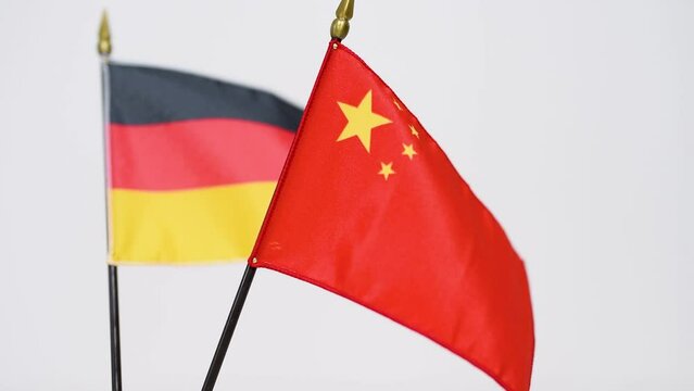 A flag waving in the wind
