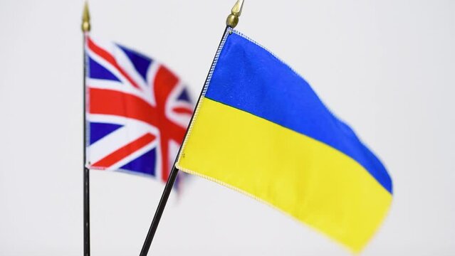 A flag waving in the wind