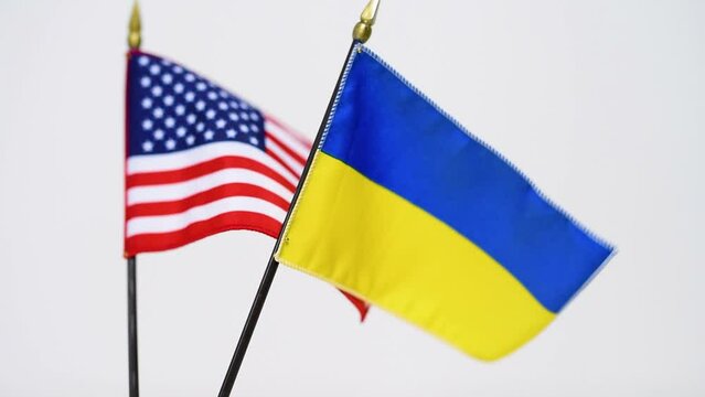 A flag waving in the wind